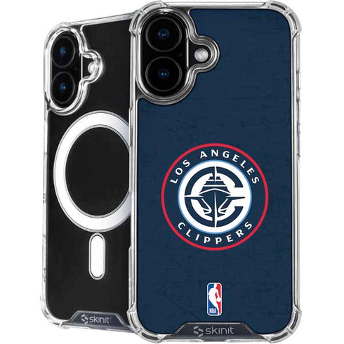 NBA Los Angeles Clippers Distressed Blue iPhone 16 Plus MagSafe Case