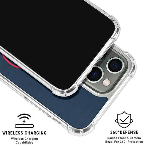 NBA Los Angeles Clippers Distressed Blue iPhone 16 Pro Max Clear Case