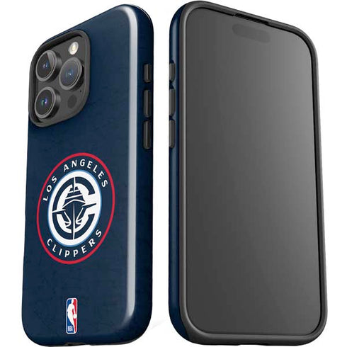 NBA Los Angeles Clippers Distressed Blue iPhone 16 Pro Max Impact Case