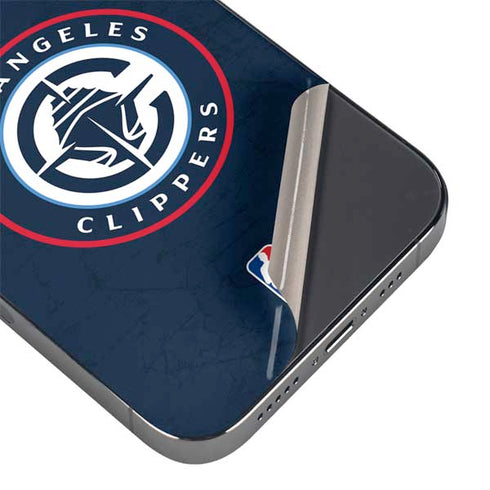 NBA Los Angeles Clippers Distressed Blue iPhone 16 Pro Skin