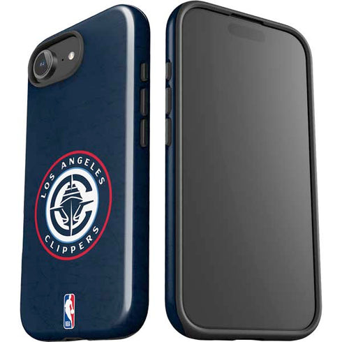 NBA Los Angeles Clippers Distressed Blue iPhone 16e Impact Case