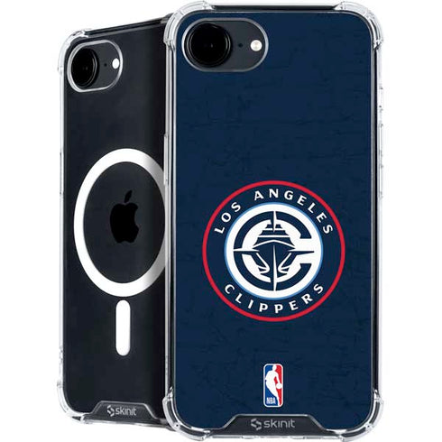 NBA Los Angeles Clippers Distressed Blue iPhone 16e MagSafe Case