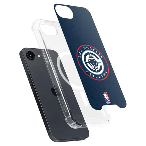 NBA Los Angeles Clippers Distressed Blue iPhone 16e MagSafe Case