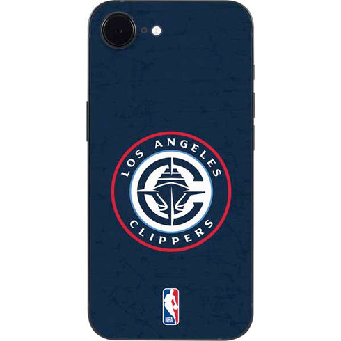 NBA Los Angeles Clippers Distressed Blue iPhone 16e Skin