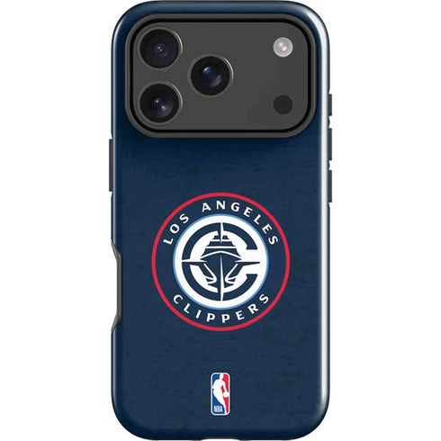 NBA Los Angeles Clippers Distressed Blue iPhone 18 Pro Impact Case