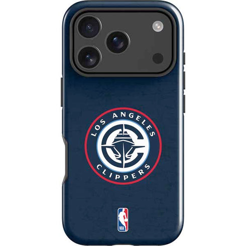 NBA Los Angeles Clippers Distressed Blue iPhone 18 Pro Max Impact Case