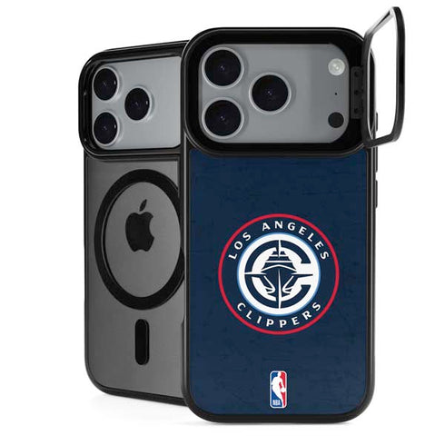 NBA Los Angeles Clippers Distressed Blue iPhone 18 Pro Max Kickstand Case