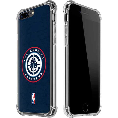 NBA Los Angeles Clippers Distressed Blue iPhone 7/8 Plus Clear Case