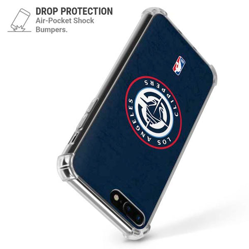 NBA Los Angeles Clippers Distressed Blue iPhone 7/8 Plus Clear Case