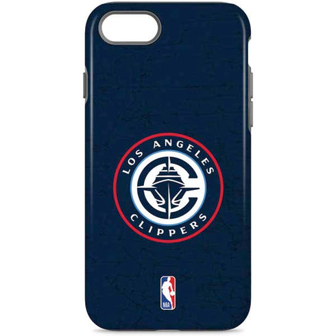 NBA Los Angeles Clippers Distressed Blue iPhone Cases