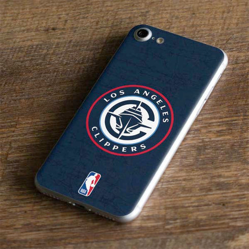 NBA Los Angeles Clippers Distressed Blue iPhone 7 Skin