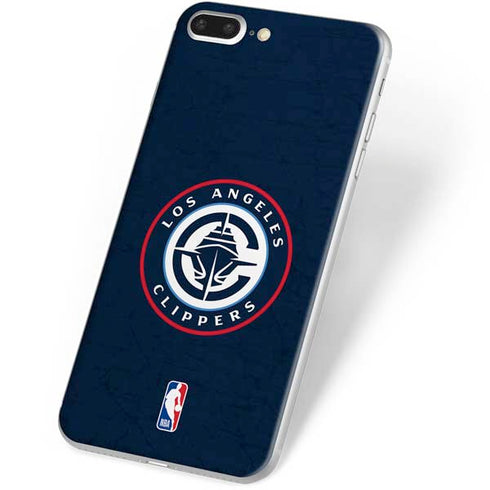 NBA Los Angeles Clippers Distressed Blue iPhone 8 Plus Skin