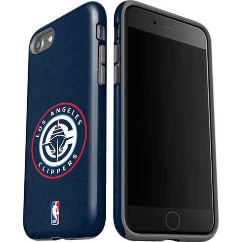 NBA Los Angeles Clippers Distressed Blue iPhone SE (2nd & 3rd Gen) Pro Case