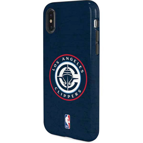 NBA Los Angeles Clippers Distressed Blue iPhone X Pro Case