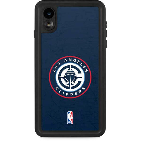 NBA Los Angeles Clippers Distressed Blue iPhone XR Waterproof Case