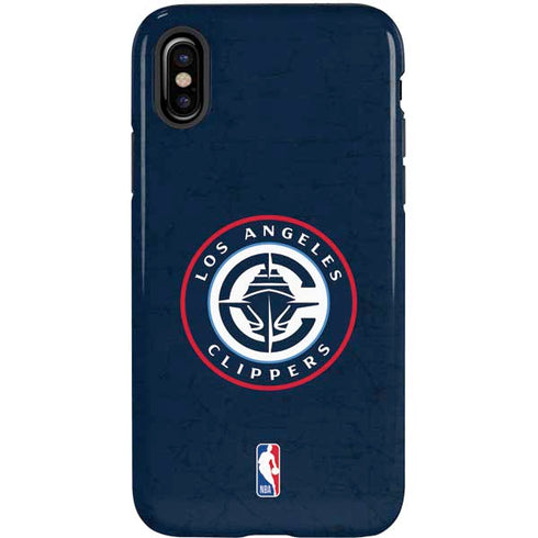 NBA Los Angeles Clippers Distressed Blue iPhone XS Pro Case