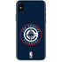 NBA Los Angeles Clippers Distressed Blue iPhone XS Skin