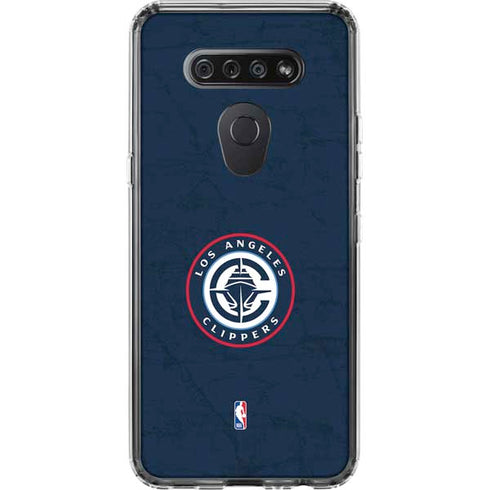 NBA Los Angeles Clippers Distressed Blue LG K51/Q51 Clear Case