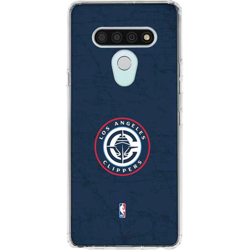 NBA Los Angeles Clippers Distressed Blue LG Stylo 6 Clear Case