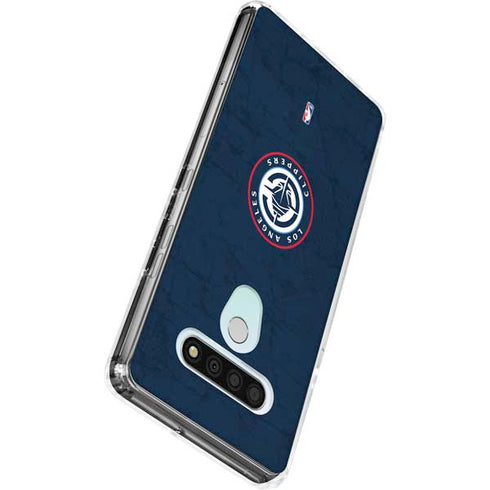 NBA Los Angeles Clippers Distressed Blue LG Stylo 6 Clear Case