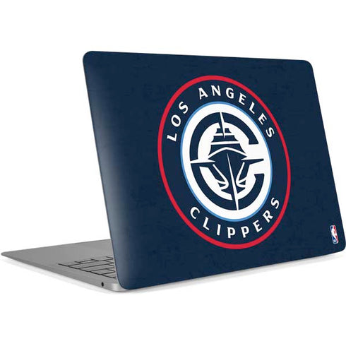 NBA Los Angeles Clippers Distressed Blue Apple MacBook Air Skin