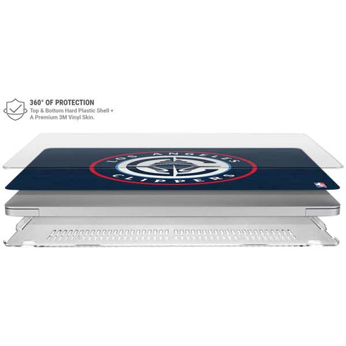 NBA Los Angeles Clippers Distressed Blue MacBook Air 15in (2023-2025) Case plus Skin