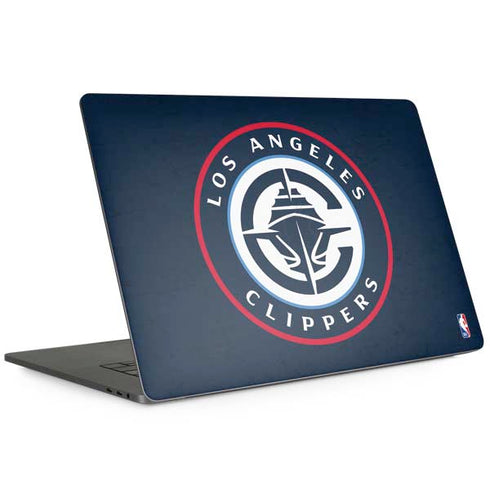 NBA Los Angeles Clippers Distressed Blue MacBook Skins