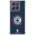 NBA Los Angeles Clippers Distressed Blue Moto G 5G (2025) Clear Case