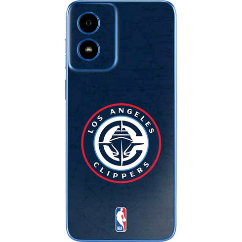 NBA Los Angeles Clippers Distressed Blue Moto G Play 4G (2024) Skin