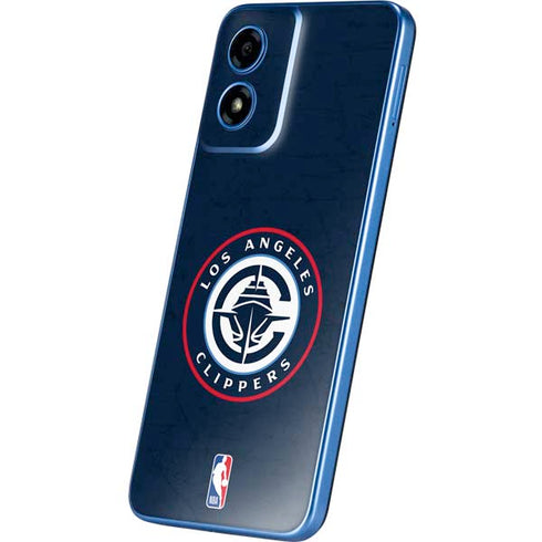NBA Los Angeles Clippers Distressed Blue Moto G Play 4G (2024) Skin