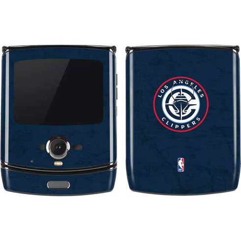 NBA Los Angeles Clippers Distressed Blue Motorola RAZR Skin