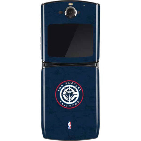 NBA Los Angeles Clippers Distressed Blue Motorola RAZR Skin