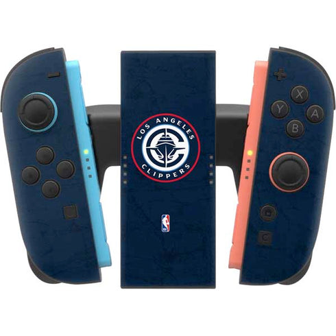 NBA Los Angeles Clippers Distressed Blue Nintendo Switch 2 (2025) Joy-Con Controller Skin
