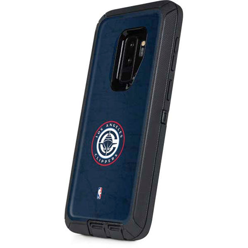 NBA Los Angeles Clippers Distressed Blue Otterbox Defender Galaxy Skin