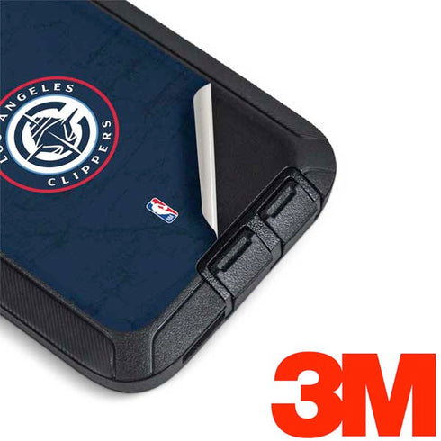NBA Los Angeles Clippers Distressed Blue Otterbox Defender Galaxy Skin
