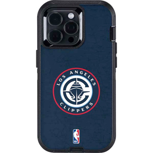 NBA Los Angeles Clippers Distressed Blue Otterbox Defender iPhone Skin