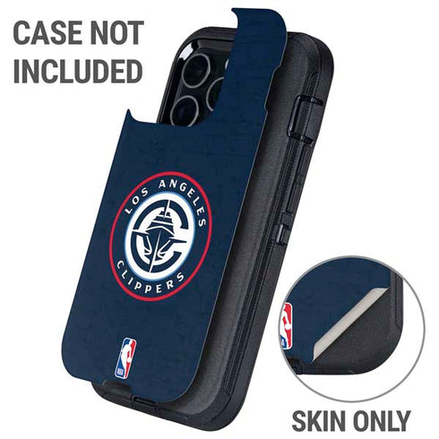 NBA Los Angeles Clippers Distressed Blue Otterbox Defender iPhone Skin