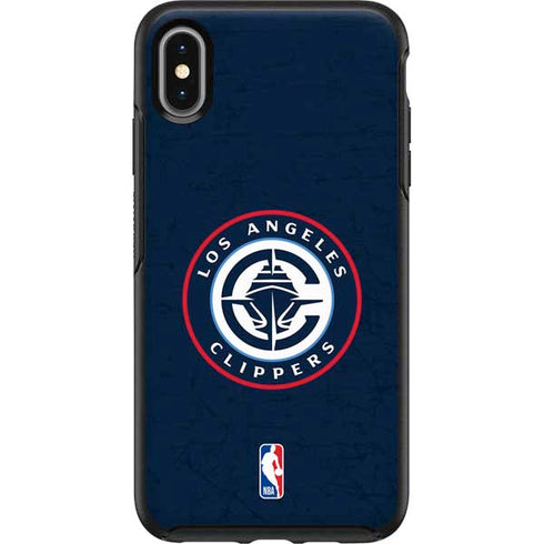 NBA Los Angeles Clippers Distressed Blue Otterbox Symmetry iPhone Skin