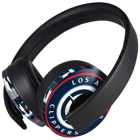 NBA Los Angeles Clippers Distressed Blue PlayStation 4 Gold Wireless Headset Skin