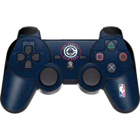 NBA Los Angeles Clippers Distressed Blue PS3 Dual Shock wireless controller Skin