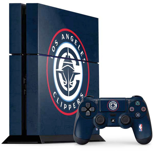 NBA Los Angeles Clippers Distressed Blue PlayStation PS4 Skins