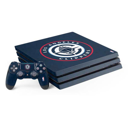 NBA Los Angeles Clippers Distressed Blue PlayStation PS4 Skins