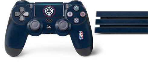 NBA Los Angeles Clippers Distressed Blue PS4 Pro Bundle Skin