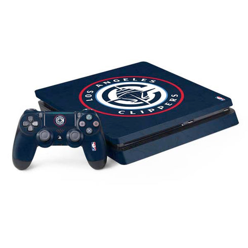 NBA Los Angeles Clippers Distressed Blue PlayStation PS4 Skins