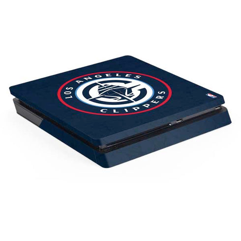 NBA Los Angeles Clippers Distressed Blue PS4 Slim Skin
