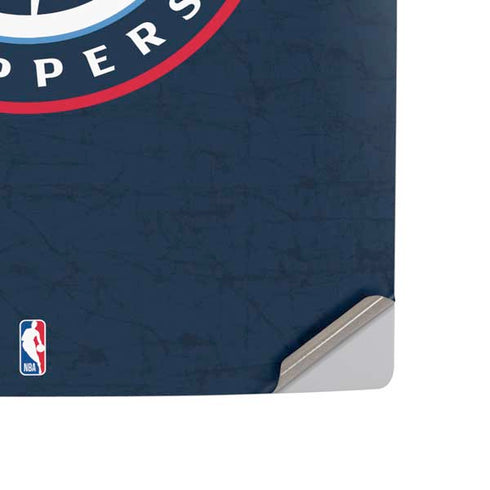 NBA Los Angeles Clippers Distressed Blue PS5 Console Skin