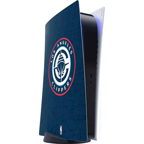 NBA Los Angeles Clippers Distressed Blue PS5 Digital Edition Console Skin