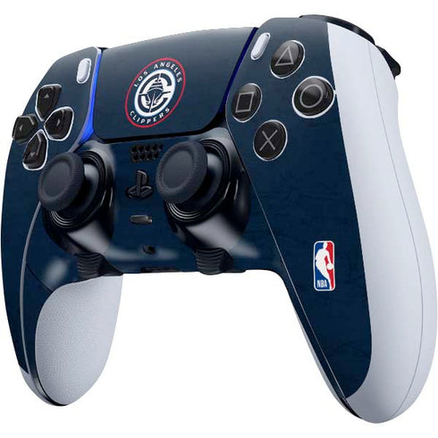 NBA Los Angeles Clippers Distressed Blue PS5 DualSense Edge Pro Controller Skin