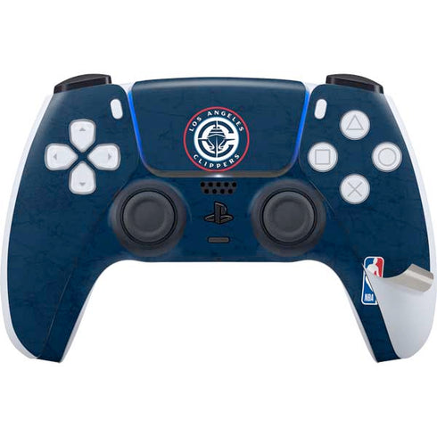 NBA Los Angeles Clippers Distressed Blue PS5 Pro Bundle Skin