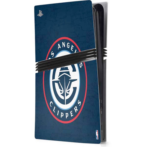 NBA Los Angeles Clippers Distressed Blue PlayStation PS5 Skins